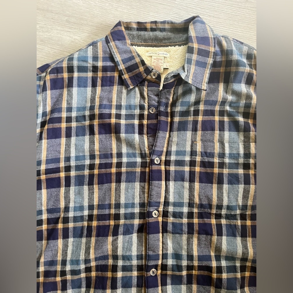 Carbon 2 Cobalt Sherpa Lined Flannel